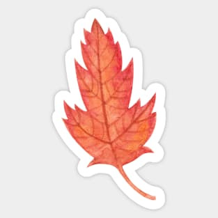 Fall leaf Sticker